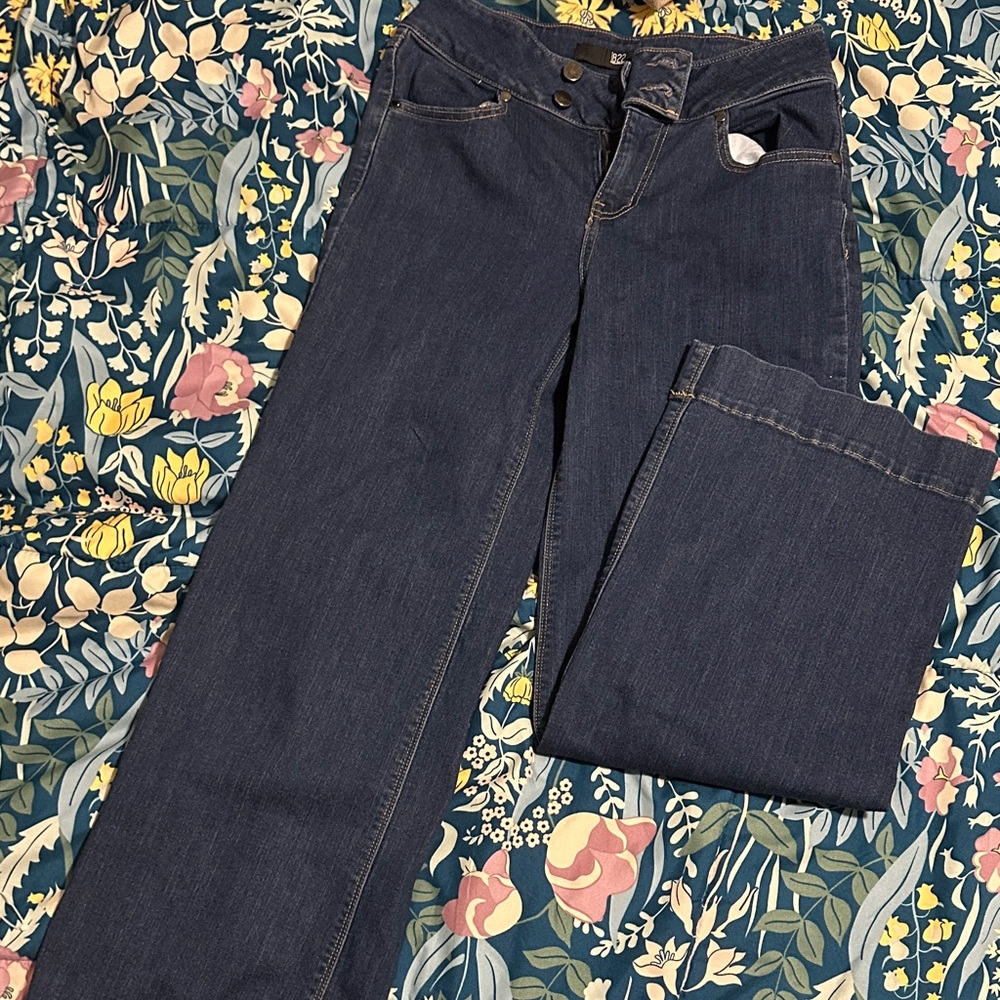 1822 Denim Dark Blue Flare Jeans